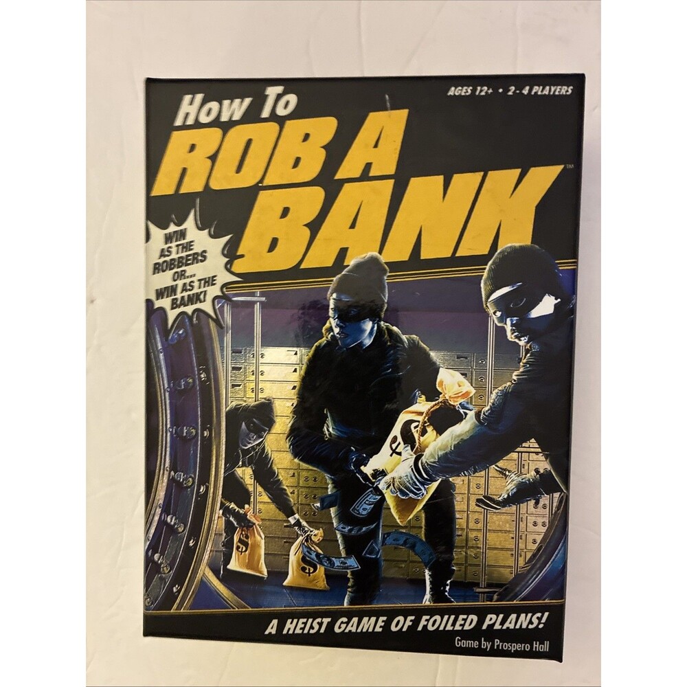 How to Rob a Bank Heist Board Game By Prospero Hall Ages 12+ New/Sealed